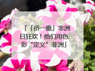 「侨一瞧」非洲日狂欢！他们用色彩“定义”非洲