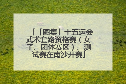 「图集」十五运会武术套路资格赛（女子、团体赛区）、测试赛在南沙开赛