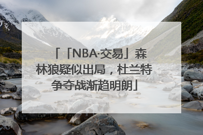 「NBA·交易」森林狼疑似出局，杜兰特争夺战渐趋明朗
