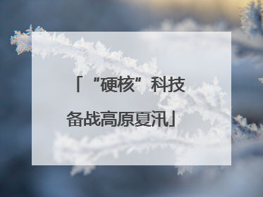 “硬核”科技备战高原夏汛