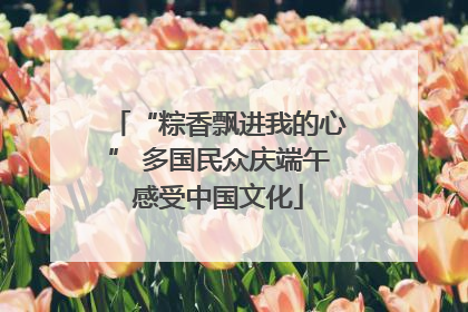 “粽香飘进我的心” 多国民众庆端午感受中国文化