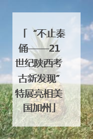 “不止秦俑——21世纪陕西考古新发现”特展亮相美国加州
