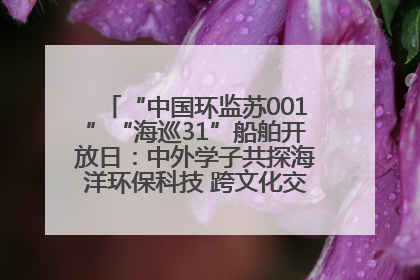 “中国环监苏001”“海巡31”船舶开放日：中外学子共探海洋环保科技 跨文化交流筑牢“蓝色”友谊
