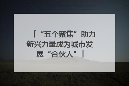 “五个聚焦”助力新兴力量成为城市发展“合伙人”