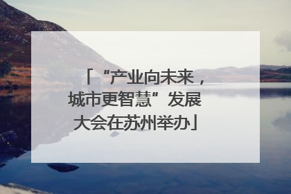 “产业向未来，城市更智慧”发展大会在苏州举办
