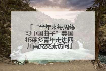 “半年来每周练习中国曲子”美国托莱多青年走进四川南充交流访问