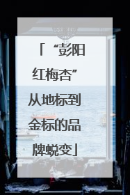 “彭阳红梅杏”从地标到金标的品牌蜕变
