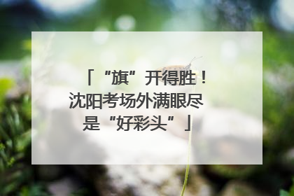 “旗”开得胜！沈阳考场外满眼尽是“好彩头”