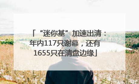 “迷你基”加速出清：年内117只谢幕，还有1655只在清盘边缘