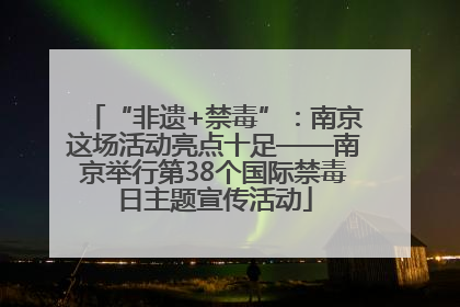 “非遗+禁毒”：南京这场活动亮点十足——南京举行第38个国际禁毒日主题宣传活动