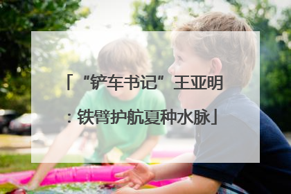 “铲车书记”王亚明：铁臂护航夏种水脉