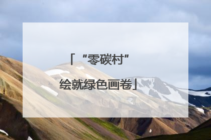 “零碳村” 绘就绿色画卷