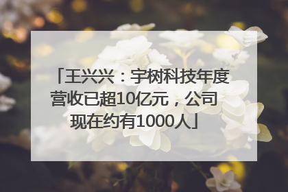 王兴兴：宇树科技年度营收已超10亿元，公司现在约有1000人