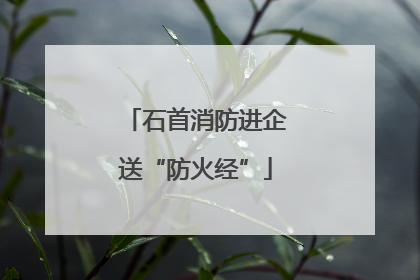 石首消防进企送“防火经”