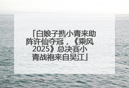 白娘子携小青来助阵许仙夺冠，《乘风2025》总决赛小青战袍来自吴江