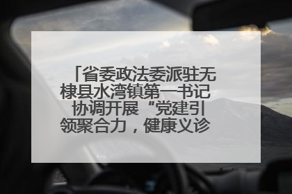 省委政法委派驻无棣县水湾镇第一书记 协调开展“党建引领聚合力，健康义诊惠乡亲”义诊活动
