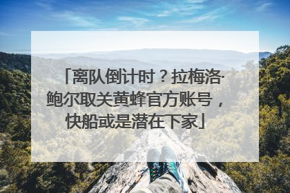 离队倒计时？拉梅洛·鲍尔取关黄蜂官方账号，快船或是潜在下家