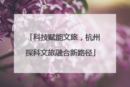 科技赋能文旅，杭州探科文旅融合新路径