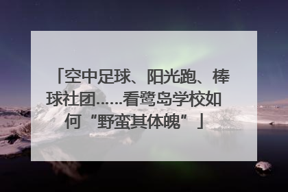 空中足球、阳光跑、棒球社团……看鹭岛学校如何“野蛮其体魄”