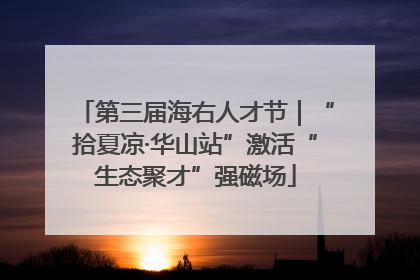 第三届海右人才节｜“拾夏凉·华山站”激活“生态聚才”强磁场