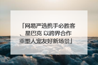 网易严选携手必胜客、星巴克 以跨界合作重塑人宠友好新场景