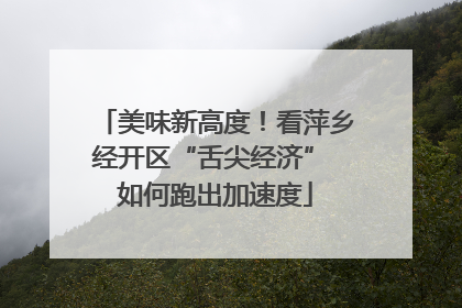 美味新高度！看萍乡经开区“舌尖经济” 如何跑出加速度