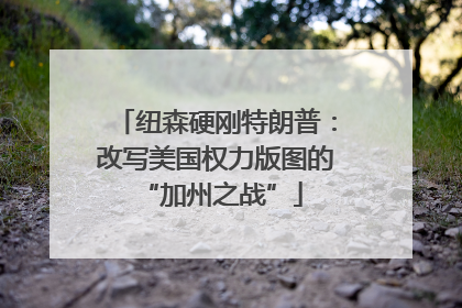 纽森硬刚特朗普：改写美国权力版图的 “加州之战”