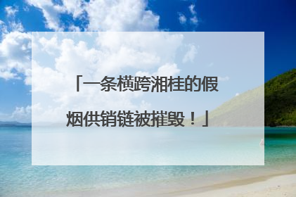 一条横跨湘桂的假烟供销链被摧毁！