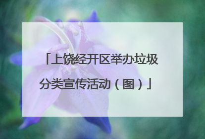 上饶经开区举办垃圾分类宣传活动（图）