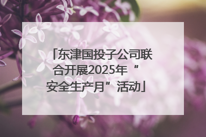 东津国投子公司联合开展2025年“安全生产月”活动