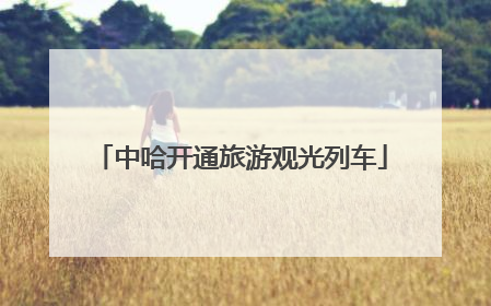 中哈开通旅游观光列车