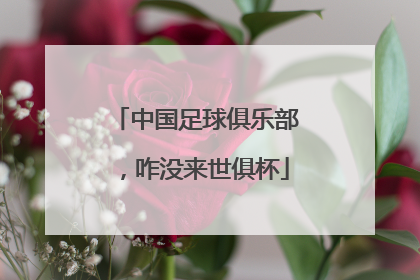 中国足球俱乐部，咋没来世俱杯