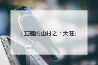 五莲的山村之：大旺