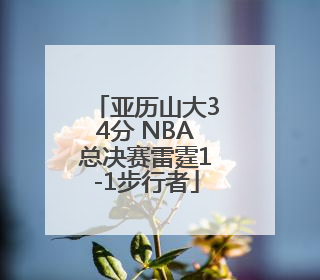 亚历山大34分 NBA总决赛雷霆1-1步行者