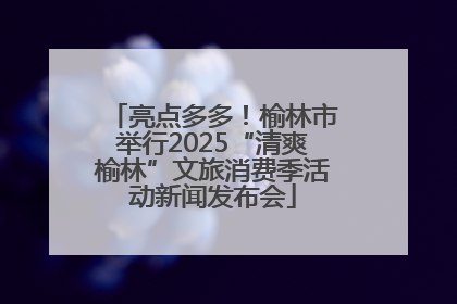 亮点多多！榆林市举行2025“清爽榆林”文旅消费季活动新闻发布会