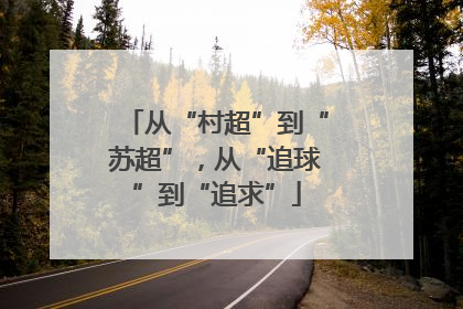 从“村超”到“苏超”，从“追球”到“追求”