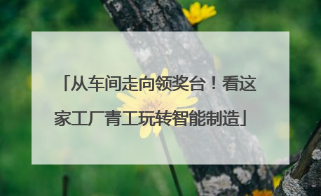 从车间走向领奖台！看这家工厂青工玩转智能制造