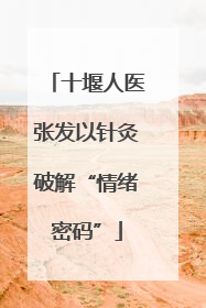 十堰人医张发以针灸破解“情绪密码”