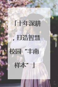 十年深耕，打造智慧校园“丰南样本”