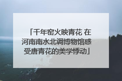 千年窑火映青花 在河南南水北调博物馆感受唐青花的美学悸动