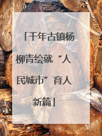 千年古镇杨柳青绘就“人民城市”育人新篇