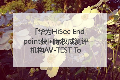 华为HiSec Endpoint获国际权威测评机构AV-TEST Top Product认证