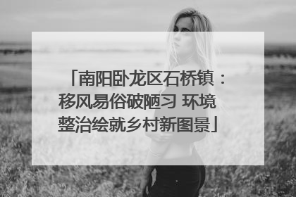 南阳卧龙区石桥镇：移风易俗破陋习 环境整治绘就乡村新图景