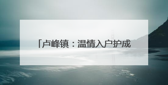 卢峰镇：温情入户护成长 筑牢安全防护网