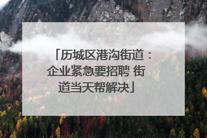 历城区港沟街道：企业紧急要招聘 街道当天帮解决