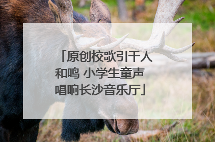 原创校歌引千人和鸣 小学生童声唱响长沙音乐厅