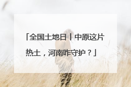 全国土地日丨中原这片热土，河南咋守护？