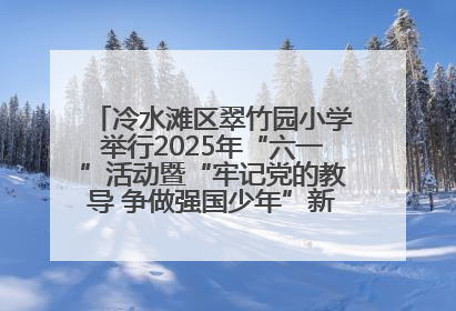 冷水滩区翠竹园小学举行2025年“六一”活动暨“牢记党的教导 争做强国少年”新队员入队仪式