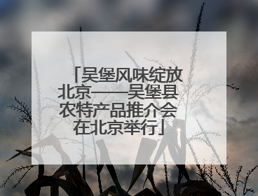 吴堡风味绽放北京——吴堡县农特产品推介会在北京举行