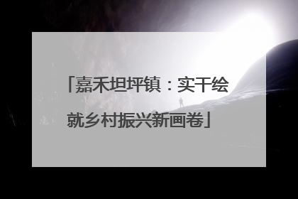 嘉禾坦坪镇：实干绘就乡村振兴新画卷